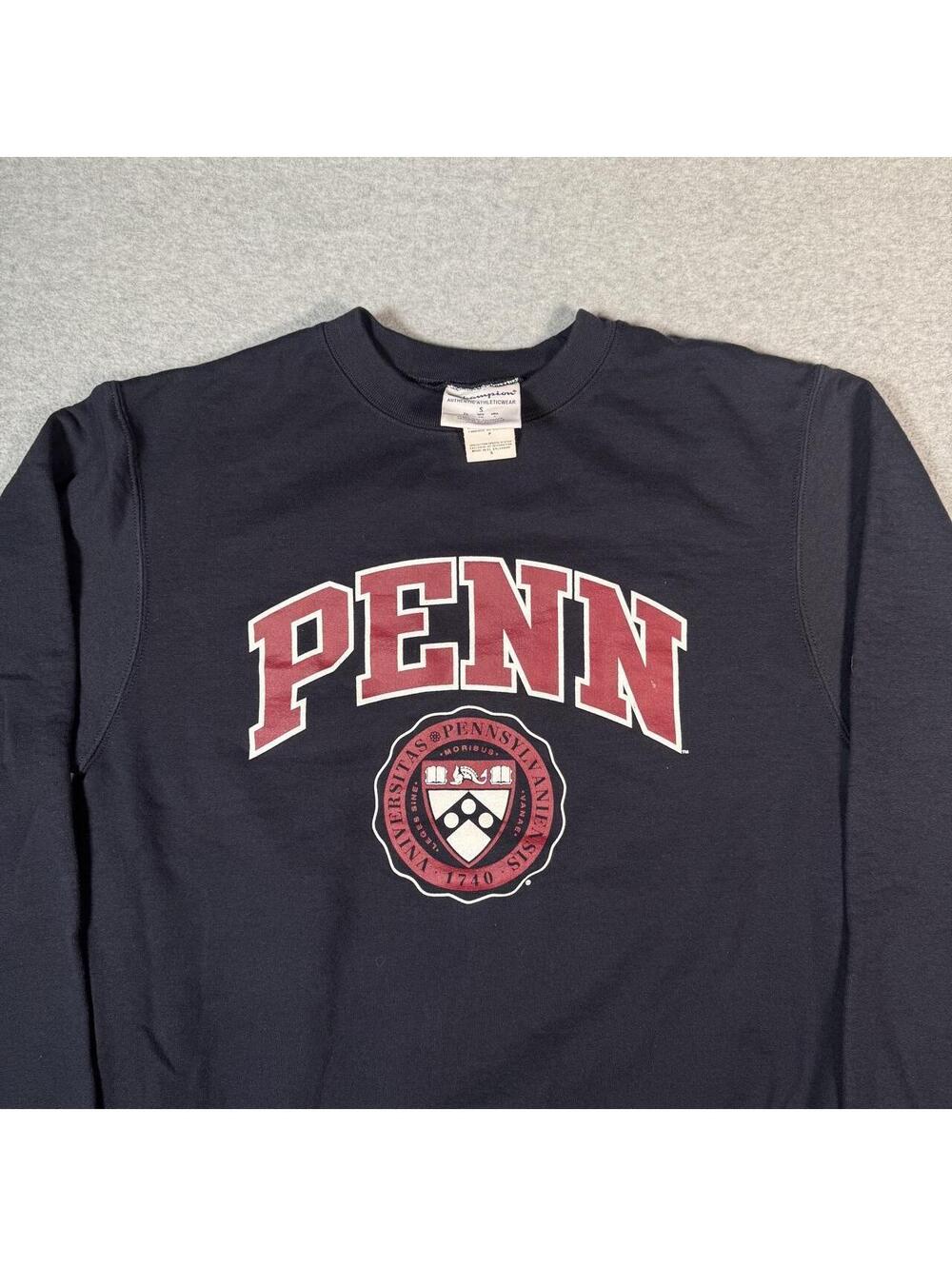 Y2K penn state black Spellout crewneck